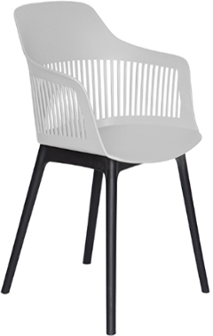 silla con patas de madera