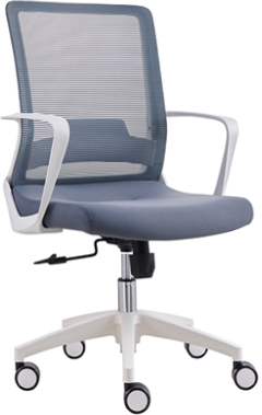 sillas de escritorio en color blanco para home office